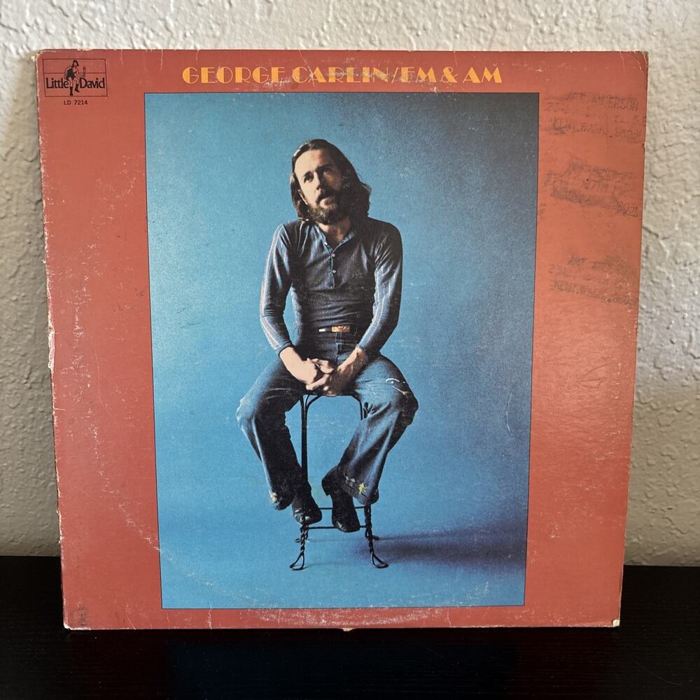 George Carlin FM & AM LP Vinyl Record Comedy Album 1972 LD 7214 Little David 221